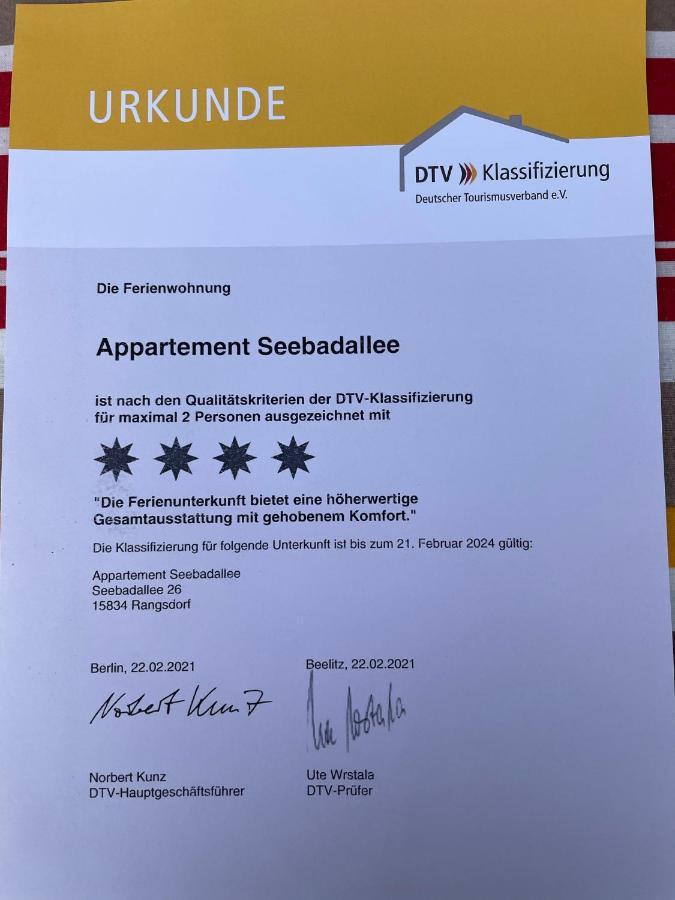 Seebadallee Appartement Rangsdorf